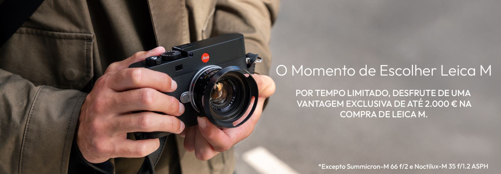 O Momento de Escolher Leica M — 10% de desconto