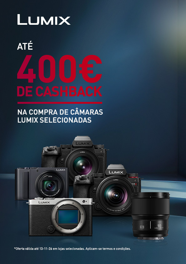 Cashback LUMIX — até 400 € de reembolso