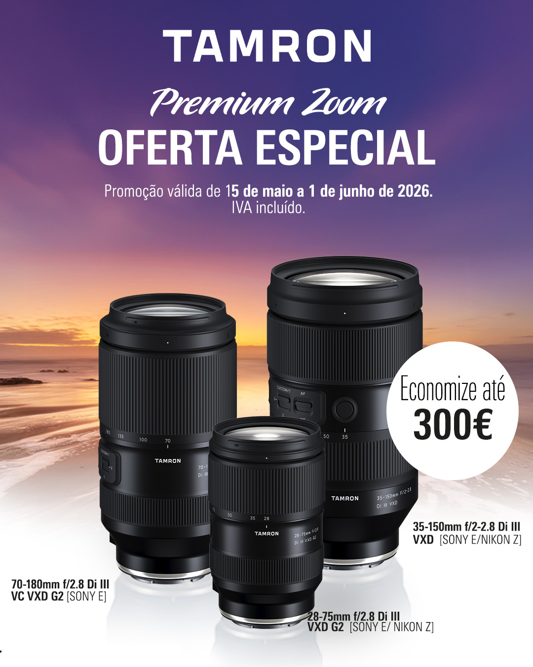 Economize até 300€