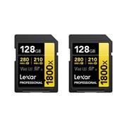 SDXC UHS-II 128GB X1800 DUAL PACK 280MB/s V60