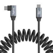 Cabo de Dados USB-C Reto para Angular Coiled 4792
