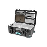 Mala rígida 2550W Second Skin (Preta/Azul) Kit Bassano Pro