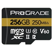 microSDXC Gold 256GB 250MB/s V60 UHS-II