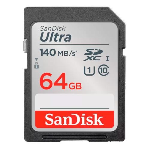 SANDISK Ultra SDXC 64GB 140MB/seg UHS-I