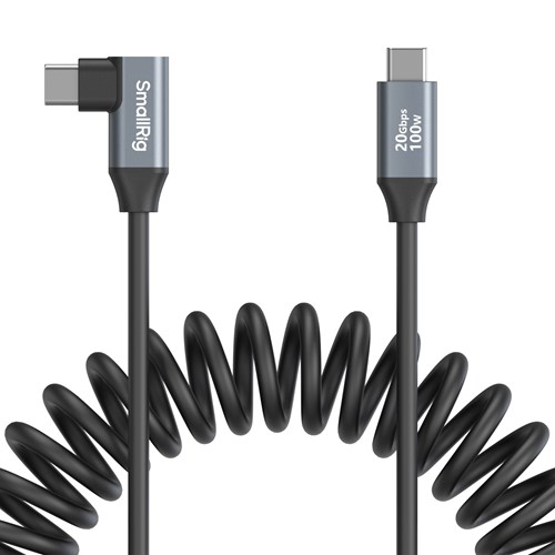 SMALLRIG Cabo de Dados USB-C Reto para Angular Coiled 4792