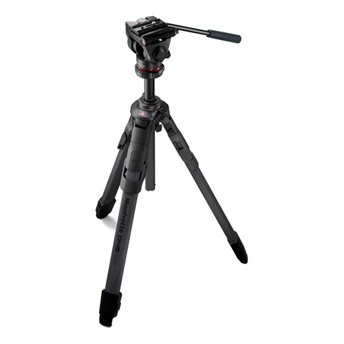 MANFROTTO Tripé ONE Hybrid + 500X Fluid Head (Carbono)