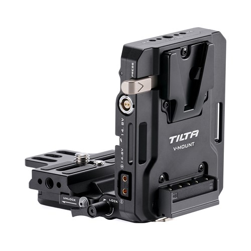 TILTA Mini PD V-Mount Battery Plate com Receptor ARCA Ajustável (TA-BTP4K-V-B)