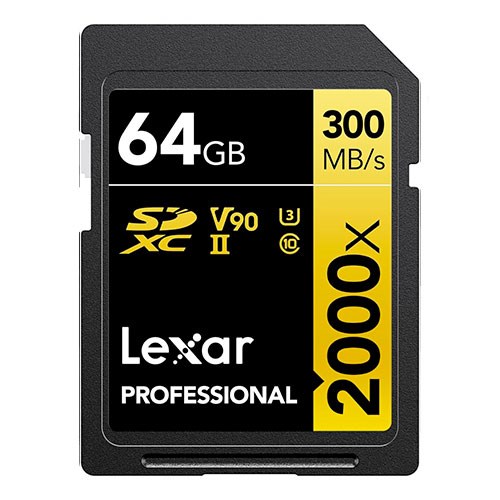 LEXAR SDXC UHS-II 64GB 2000X 300MB/s V90