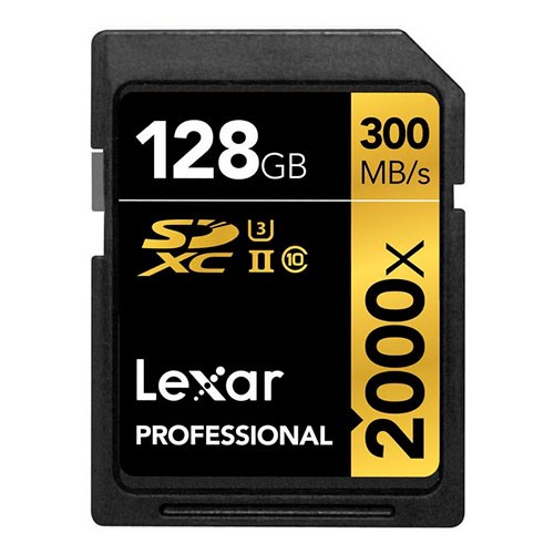 LEXAR SDXC UHS-II 128GB 2000X 300MB/s V90