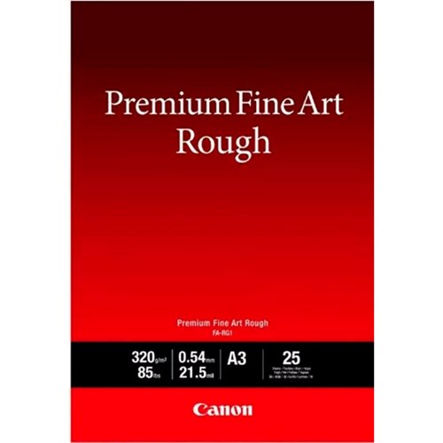 CANON Papel Premium Fine Art Rough A3 25 Folhas FA-RG1