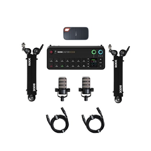 COLORFOTO Kit Podcast Mesa Áudio + Vídeo 2