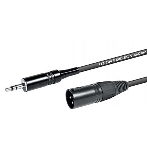 EMELEC CABO AUDIO JACK 3.5m ST-XLR M 30cm