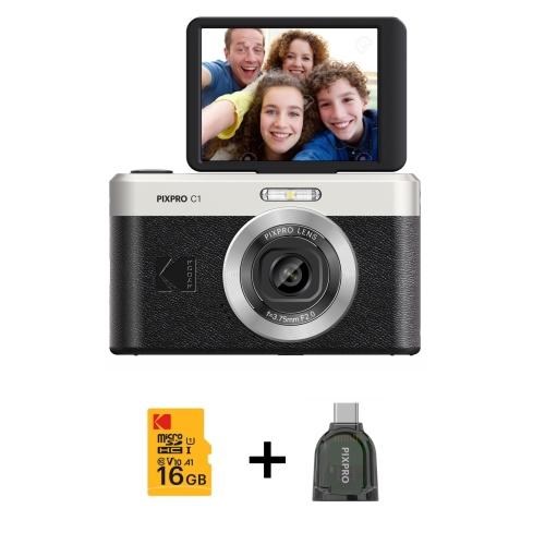 KODAK PIXPRO C1 BLACK + microSD 16GB