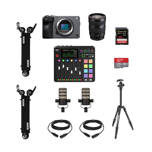 COLORFOTO Kit Podcast Áudio 3 + SONY FX30