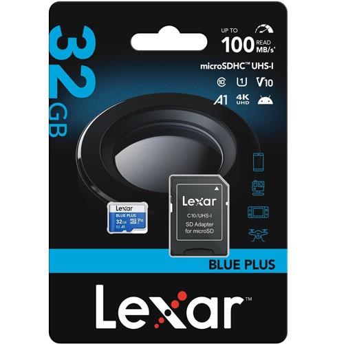 LEXAR Cartão microSDHC BLUE PLUS 32GB 100MB/s V10