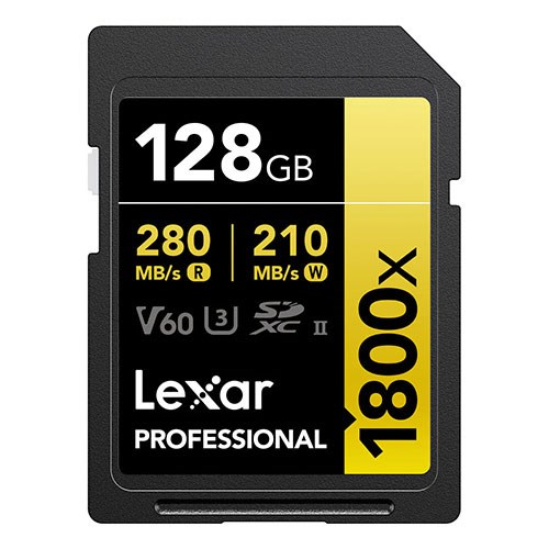 LEXAR SDXC UHS-II 128GB 1800X 280MB/s V60