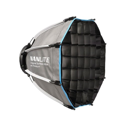 NANLITE Softbox Octogonal 40 cm com Montagem FM