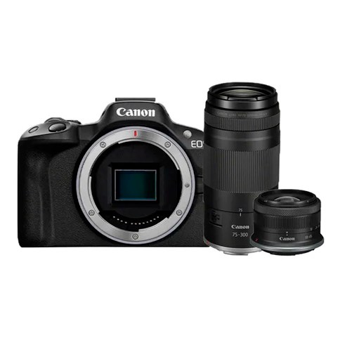 CANON EOS R50 + RF-S 18-45mm f4.5-6.3 + RF 75-300mm f4-5.6