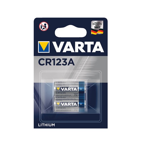 VARTA Pilha CR123A (Pack 2 unids)